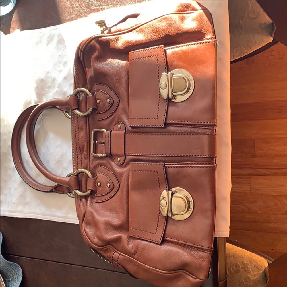 MARC JACOBS Whiskey Brown Leather handbag
